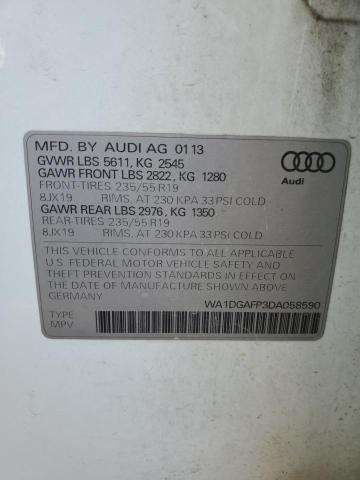 VIN WA1DGAFP3DA058590 2013 Audi Q5, Premium Plus no.13