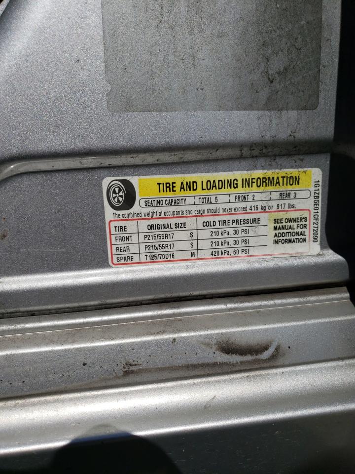 1G1ZB5E01CF272090 2012 Chevrolet Malibu Ls