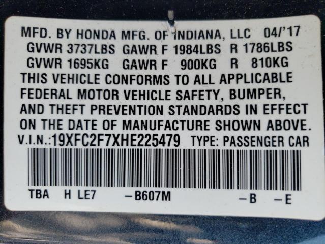 19XFC2F7XHE225479 2017 HONDA CIVIC - Image 13