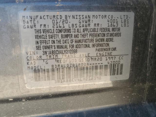 2020 Nissan Sentra Sv VIN: 3N1AB8CV4LY212398 Lot: 58558534