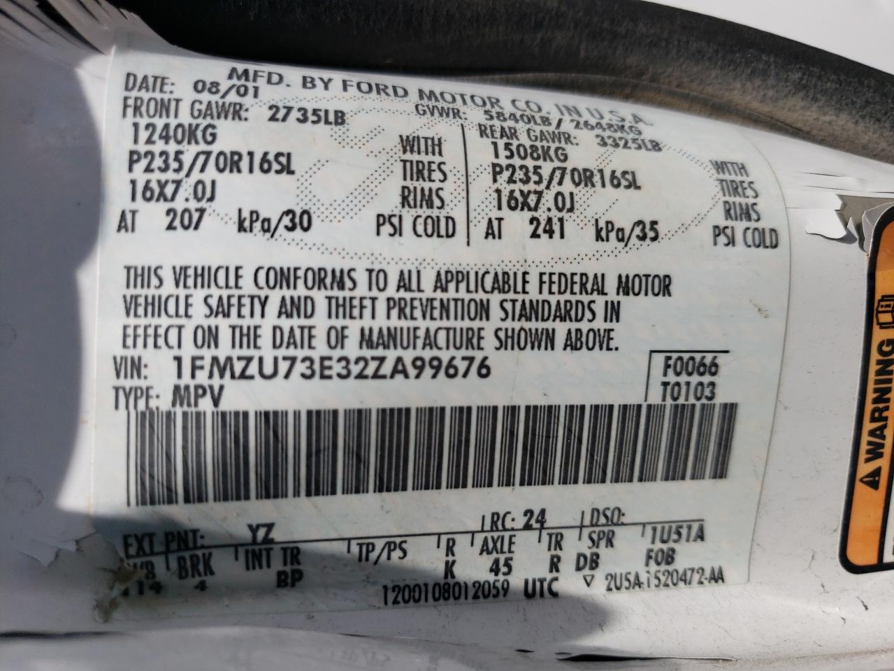 1FMZU73E32ZA99676 2002 Ford Explorer Xlt