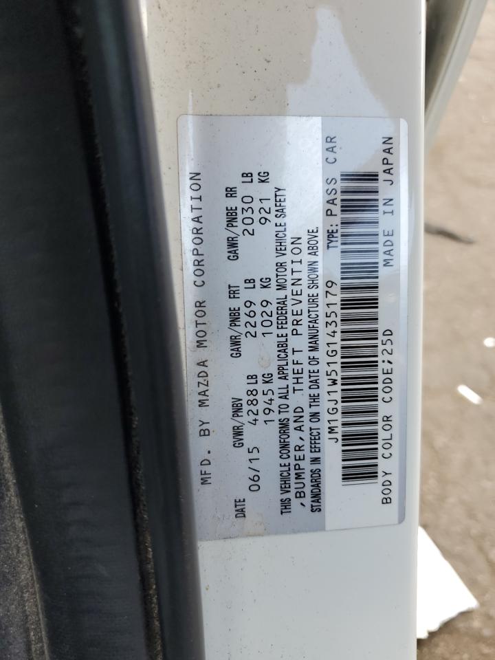 JM1GJ1W51G1435179 2016 Mazda 6 Grand Touring