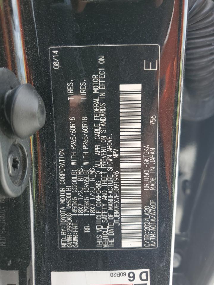 JTJBM7FX7F5091996 2015 Lexus Gx 460