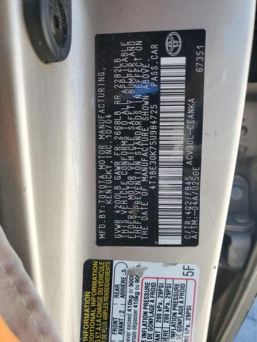 4T1BE30K75U984725 2005 Toyota Camry Le