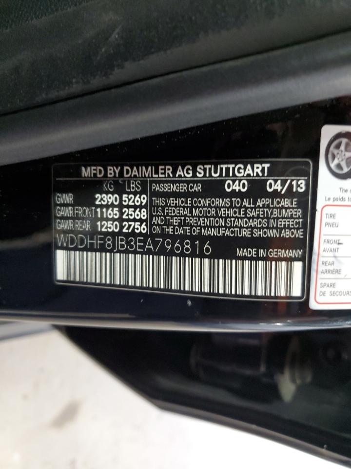 WDDHF8JB3EA796816 2014 Mercedes-Benz E 350 4Matic