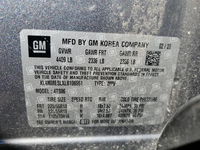 2020 Buick Encore Gx Select VIN: KL4MMESLXLB106551 Lot: 58578384