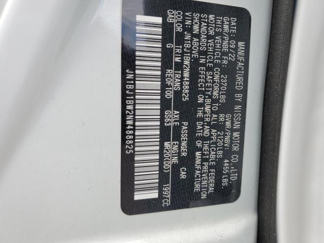 2022 Nissan Rogue Sport Sv VIN: JN1BJ1BW2NW488825 Lot: 57607124