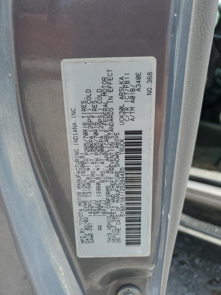 5TBRT38112S284485 2002 Toyota Tundra Access Cab Limited