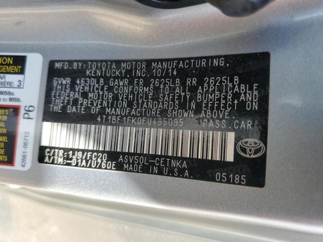 VIN 4T1BF1FK0FU485095 2015 Toyota Camry, LE no.13