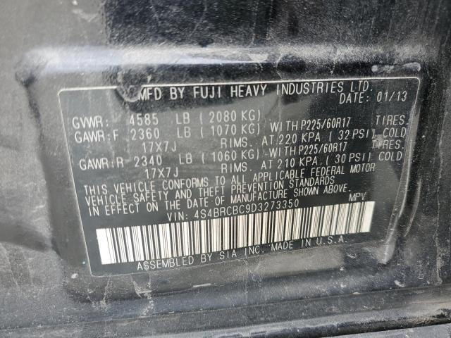 2013 Subaru Outback 2.5I Premium VIN: 4S4BRCBC9D3273350 Lot: 60618724