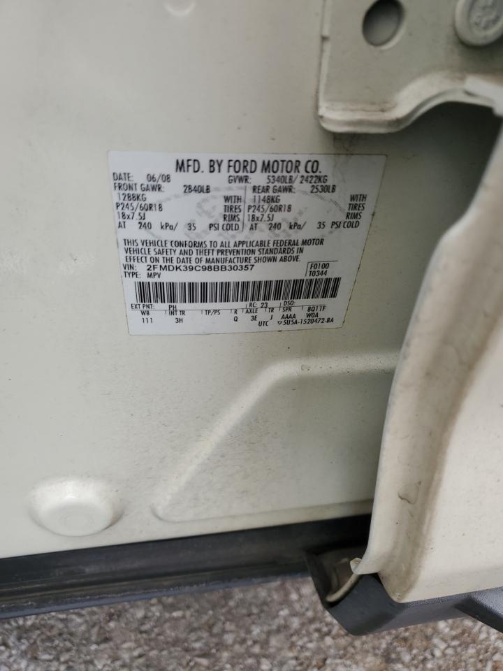 2FMDK39C98BB30357 2008 Ford Edge Limited