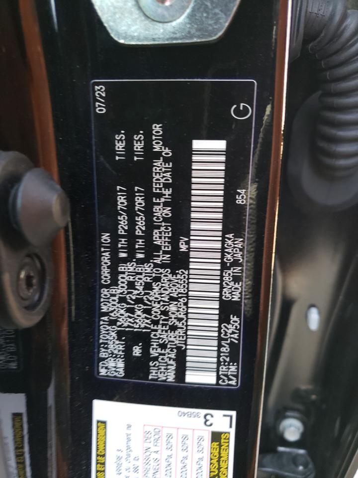 JTERU5JR6P6185552 2023 Toyota 4Runner Se