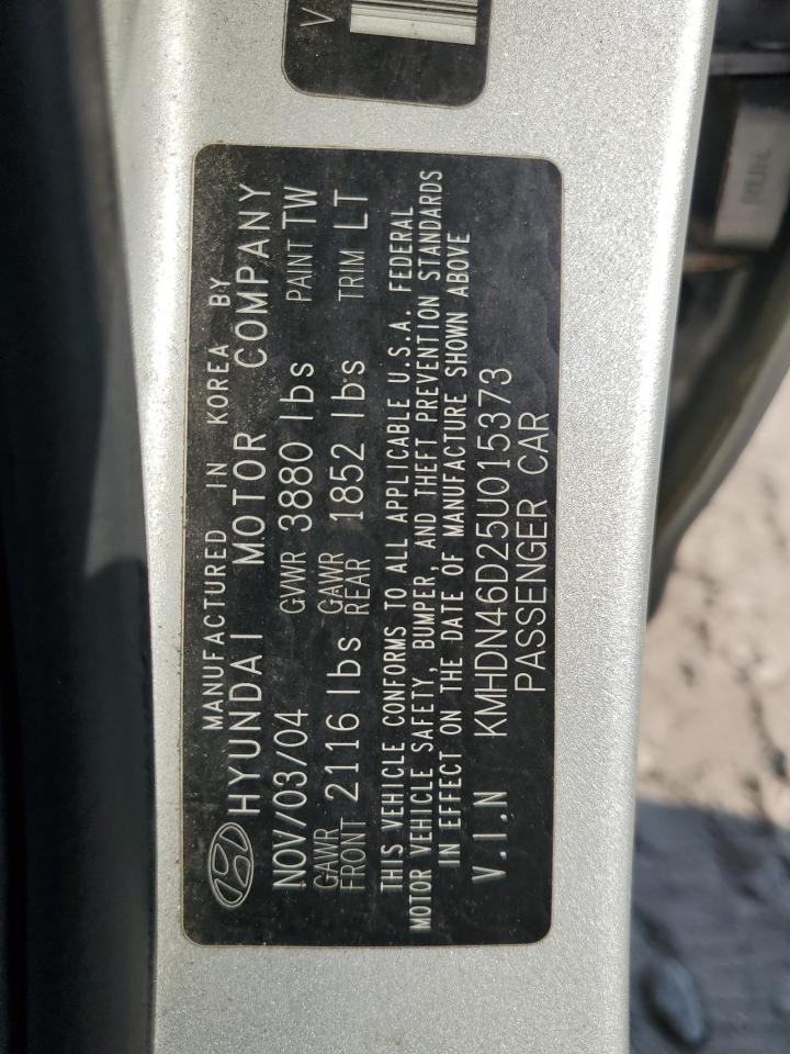 KMHDN46D25U015373 2005 Hyundai Elantra Gls