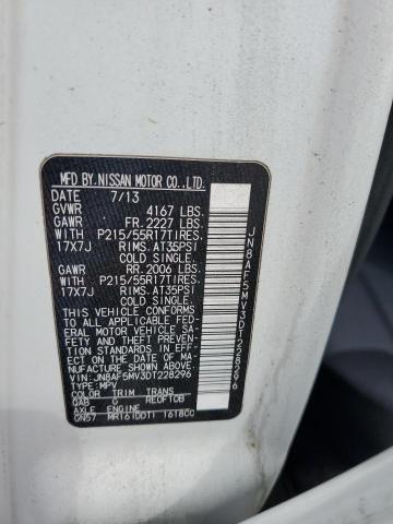 2013 Nissan Juke S VIN: JN8AF5MV3DT228296 Lot: 57703094