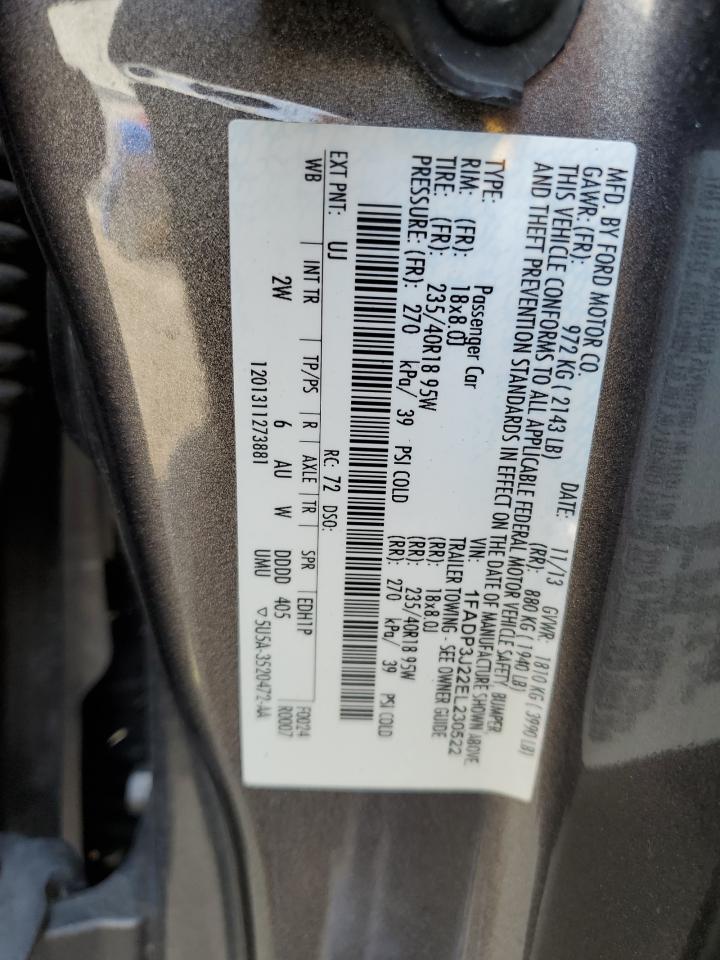 1FADP3J22EL230522 2014 Ford Focus Titanium