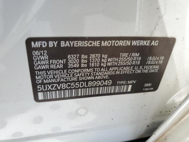 VIN 5UXZV8C55DL899049 2013 BMW X5, Xdrive50I no.12