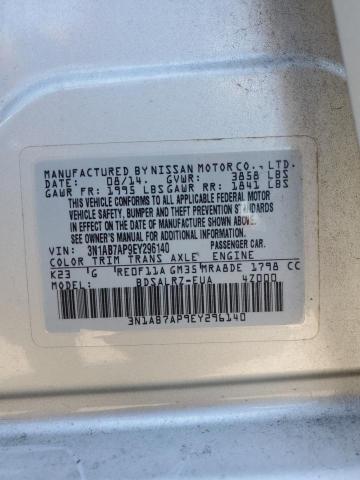 2014 Nissan Sentra S VIN: 3N1AB7AP9EY296140 Lot: 58091664