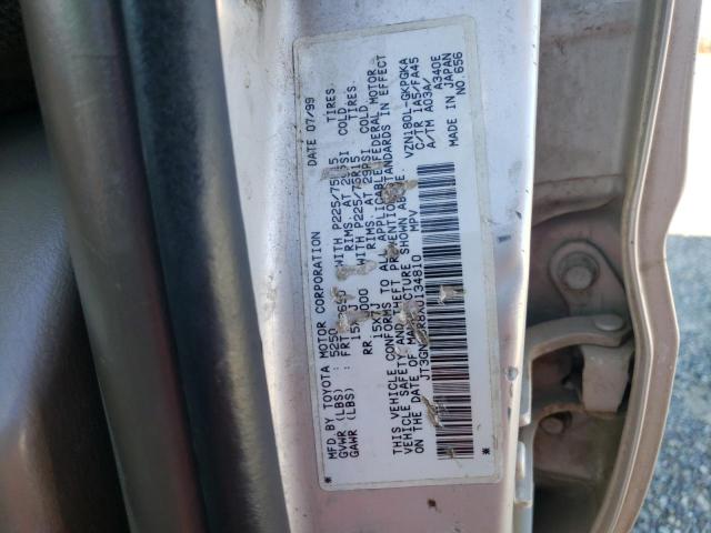 1999 Toyota 4Runner Sr5 VIN: JT3GN86R8X0134810 Lot: 59083284