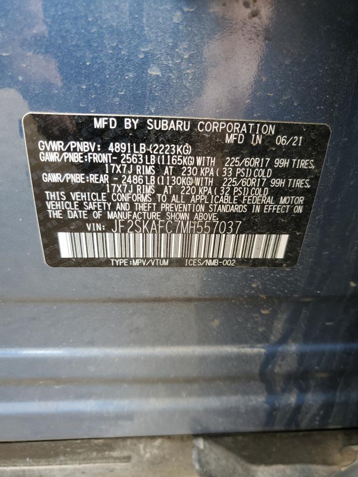 JF2SKAFC7MH557037 2021 Subaru Forester Premium