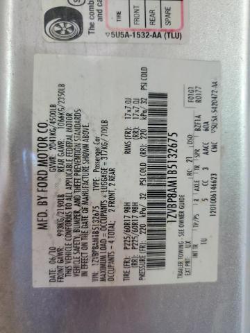 2011 Ford Mustang VIN: 1ZVBP8AM1B5132675 Lot: 58718774