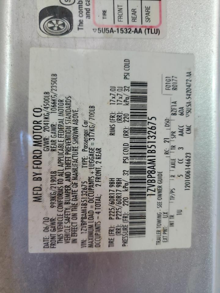 1ZVBP8AM1B5132675 2011 Ford Mustang