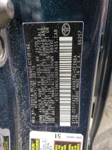 VIN 4T1C11AK4LU868608 2020 Toyota Camry, LE no.12