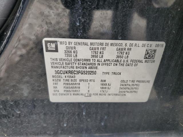 2015 CHEVROLET SILVERADO - 3GCUKREC3FG520250