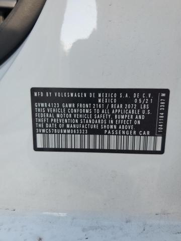 2021 Volkswagen Jetta S VIN: 3VWC57BU8MM063323 Lot: 60046714