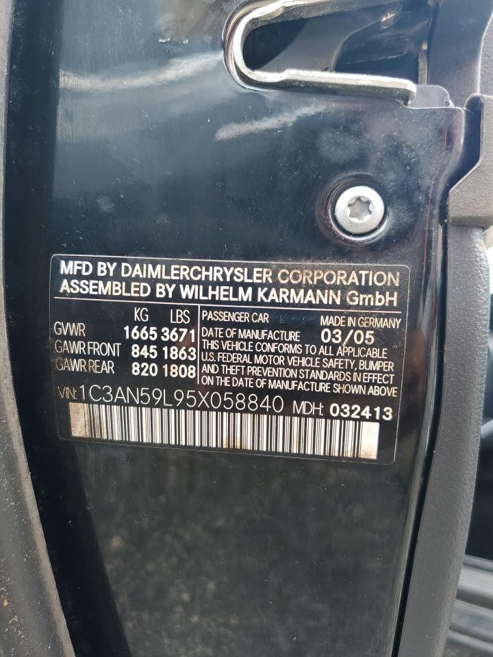 1C3AN59L95X058840 2005 Chrysler Crossfire