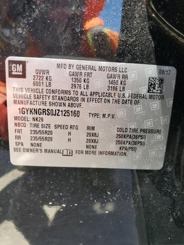 2018 Cadillac Xt5 Platinum VIN: 1GYKNGRS0JZ125160 Lot: 60829924