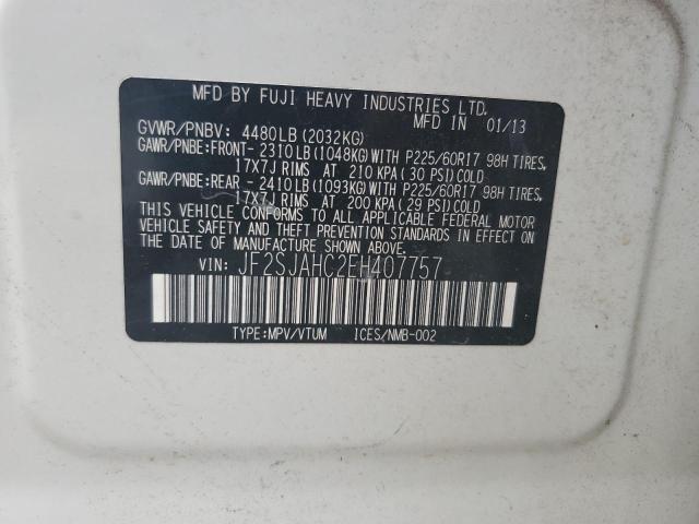 2014 Subaru Forester 2.5I Limited VIN: JF2SJAHC2EH407757 Lot: 61037444