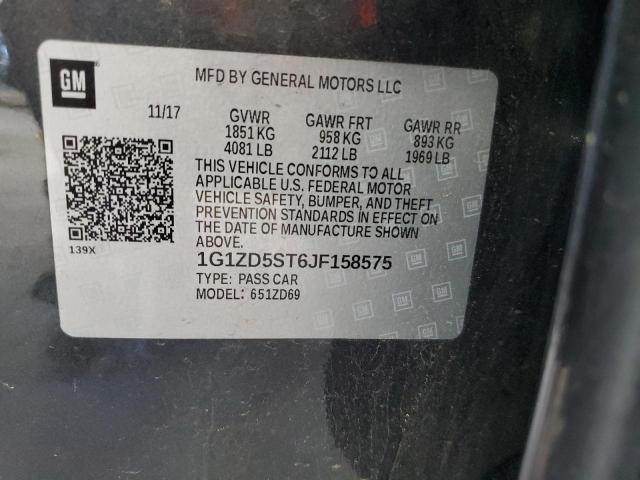 2018 Chevrolet Malibu Lt VIN: 1G1ZD5ST6JF158575 Lot: 59824484