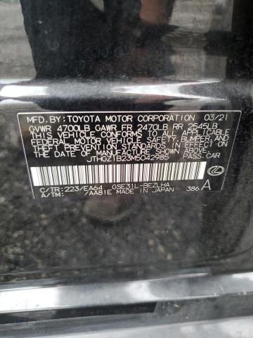 2021 Lexus Is 350 F-Sport VIN: JTHGZ1B23M5042985 Lot: 59514724