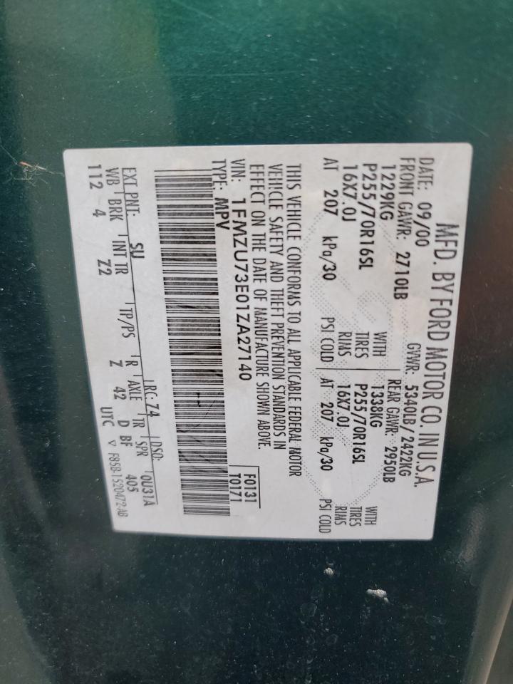 1FMZU73E01ZA27140 2001 Ford Explorer Xlt