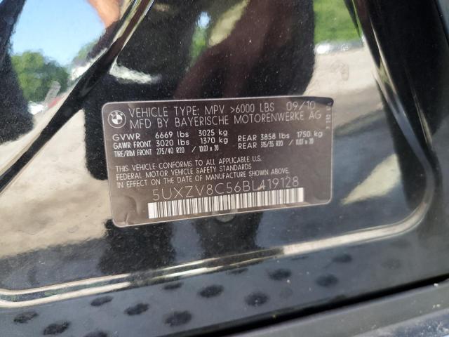 2011 BMW X5 xDrive50I VIN: 5UXZV8C56BL419128 Lot: 58819234