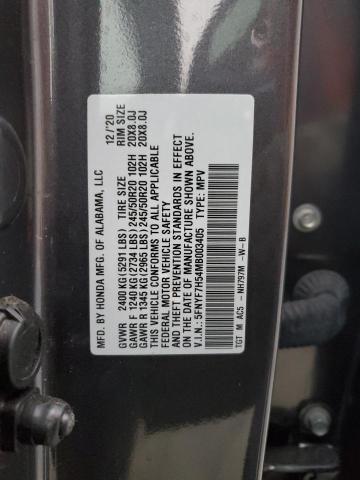 2021 Honda Passport Exl VIN: 5FNYF7H54MB003405 Lot: 60537944
