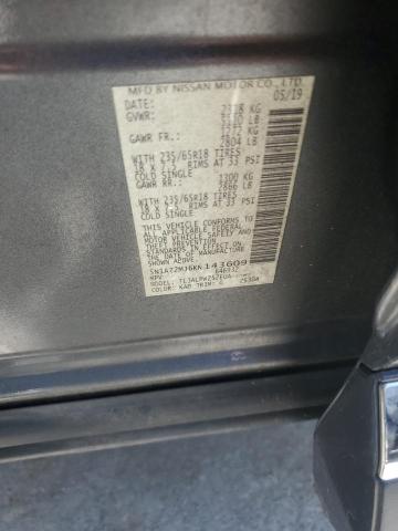 2019 Nissan Murano S VIN: 5N1AZ2MJ6KN143609 Lot: 60956584