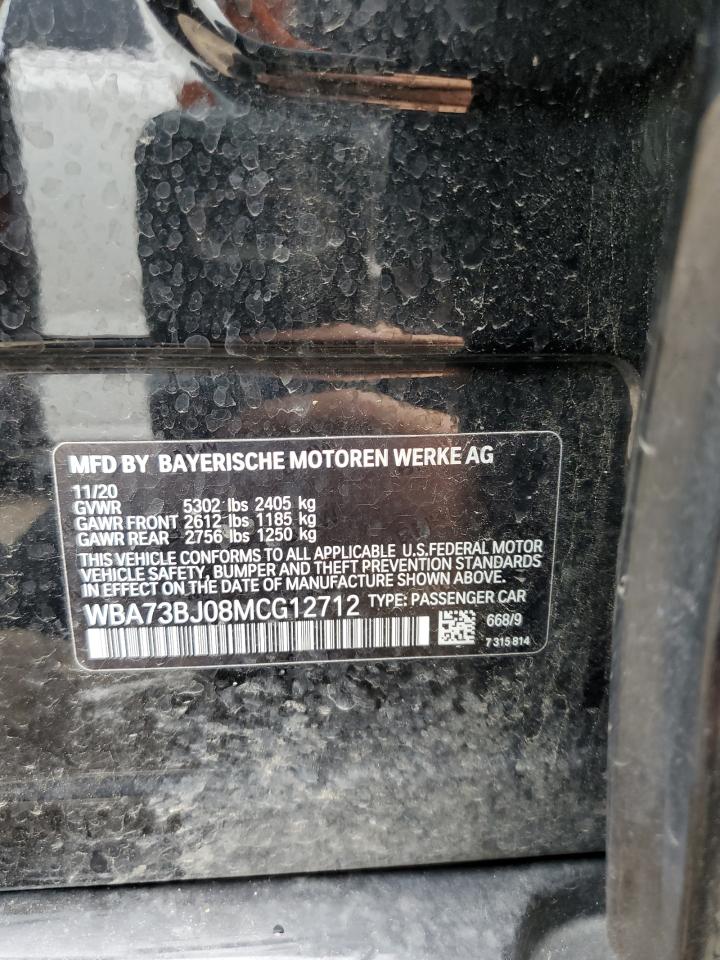 WBA73BJ08MCG12712 2021 BMW 540 Xi
