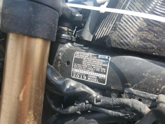 2019 HONDA CB650 RA MLHRH0258K5000033