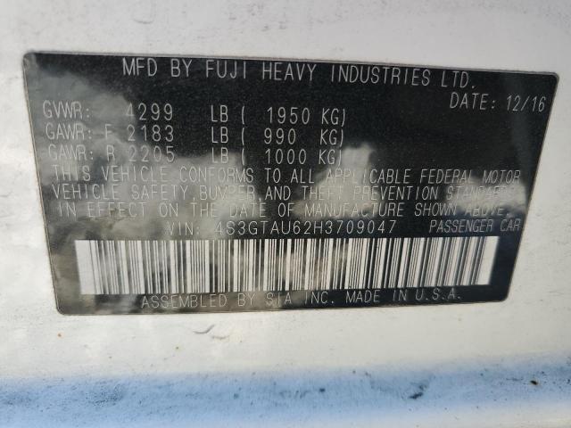 2017 SUBARU IMPREZA LI - 4S3GTAU62H3709047