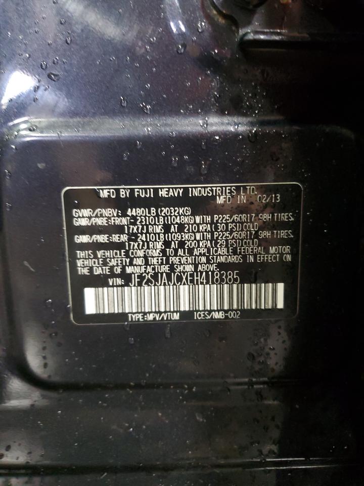 JF2SJAJCXEH418385 2014 Subaru Forester 2.5I Limited