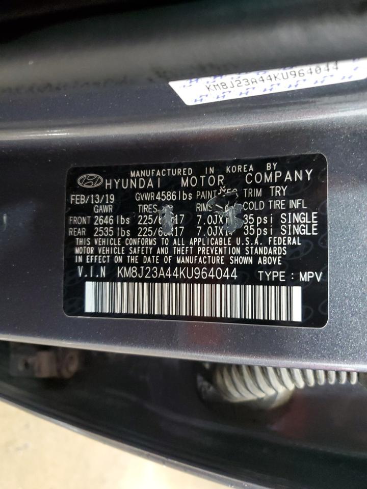 KM8J23A44KU964044 2019 Hyundai Tucson Se