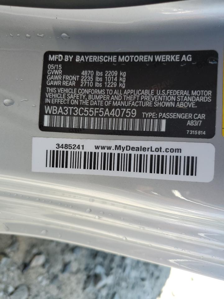 WBA3T3C55F5A40759 2015 BMW 435 I