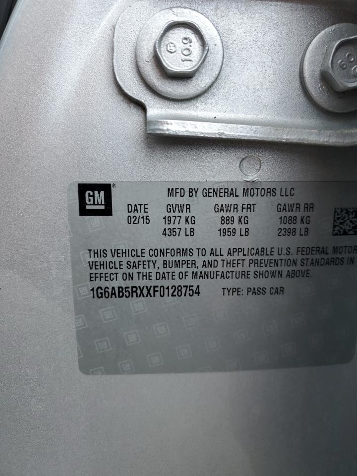 1G6AB5RXXF0128754 2015 Cadillac Ats Luxury