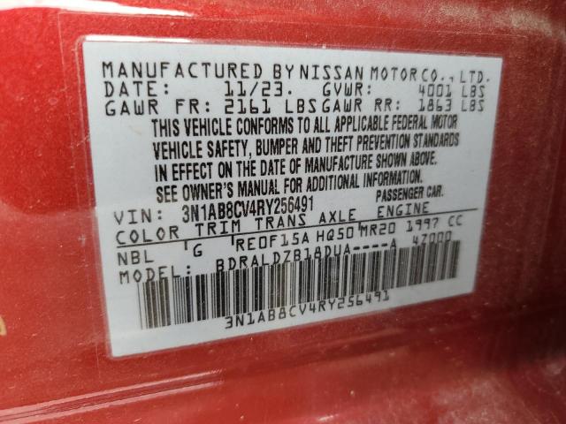 2024 Nissan Sentra Sv VIN: 3N1AB8CV4RY256491 Lot: 59023894