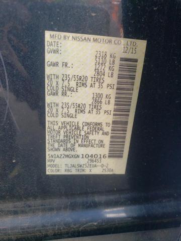 2016 NISSAN MURANO S - 5N1AZ2MGXGN104016