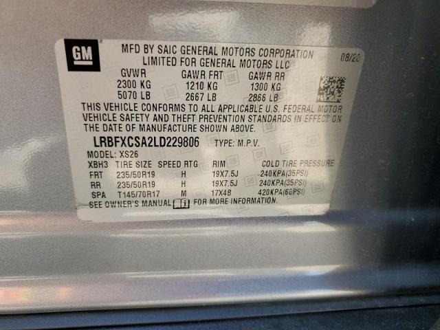 2020 Buick Envision Essence VIN: LRBFXCSA2LD229806 Lot: 57119004