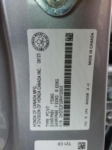 2024 HONDA CIVIC LX - 2HGFE2F29RH100835