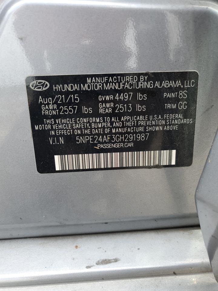 5NPE24AF3GH291987 2016 Hyundai Sonata Se