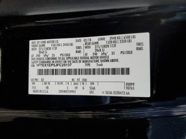 1FTEX1EP5JFC25137 2018 FORD F-150 - Image 12